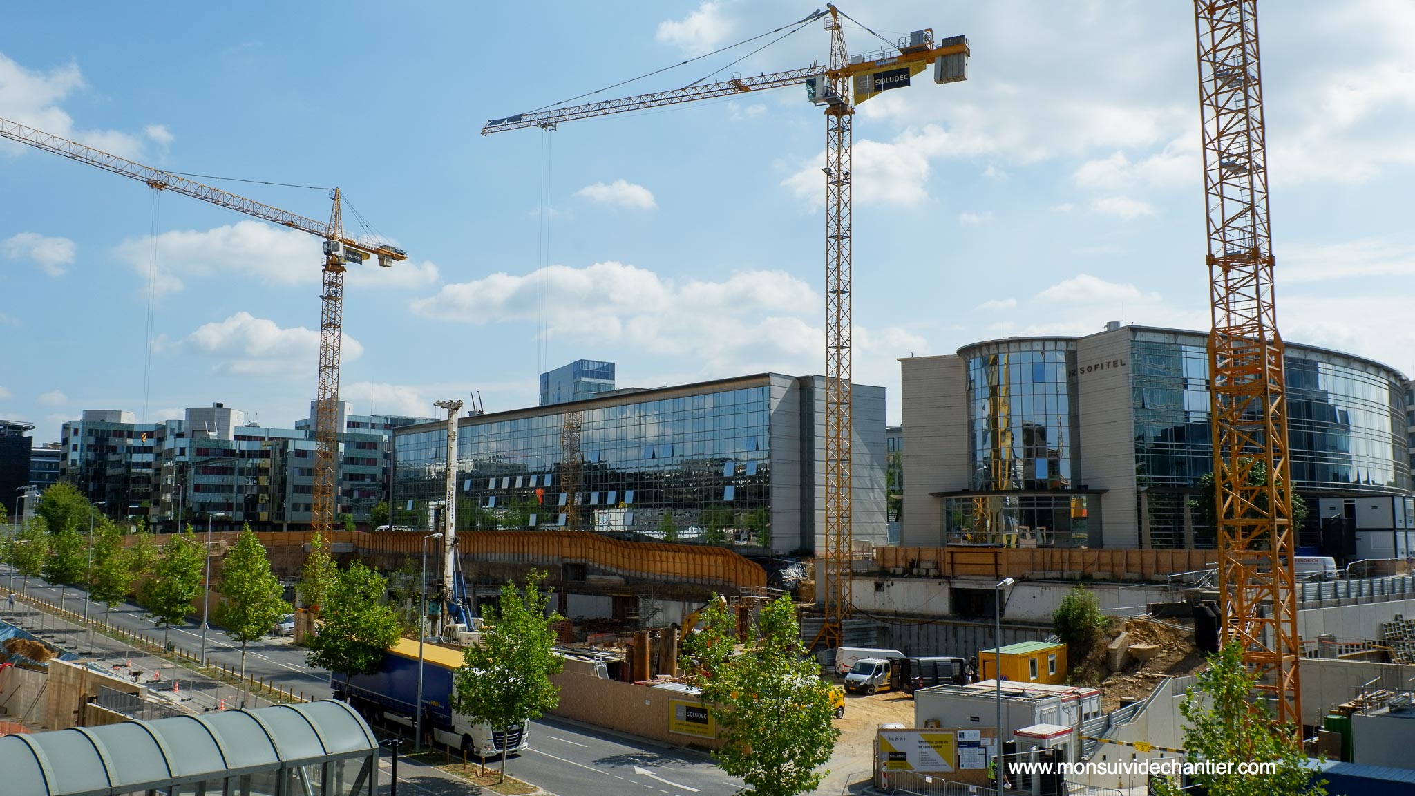 Time Lapse Kirchberg Luxembourg