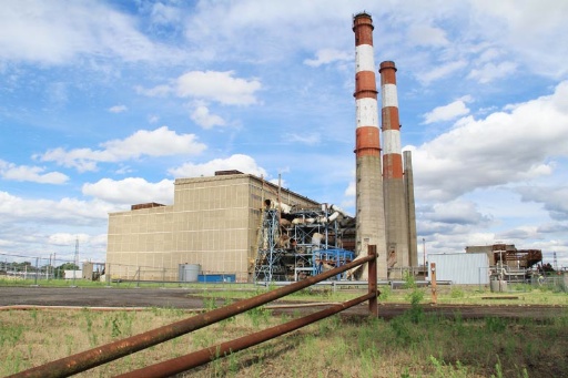 Chantier de démolition de la Centrale de Production Thermique EDF de Richemont (57)