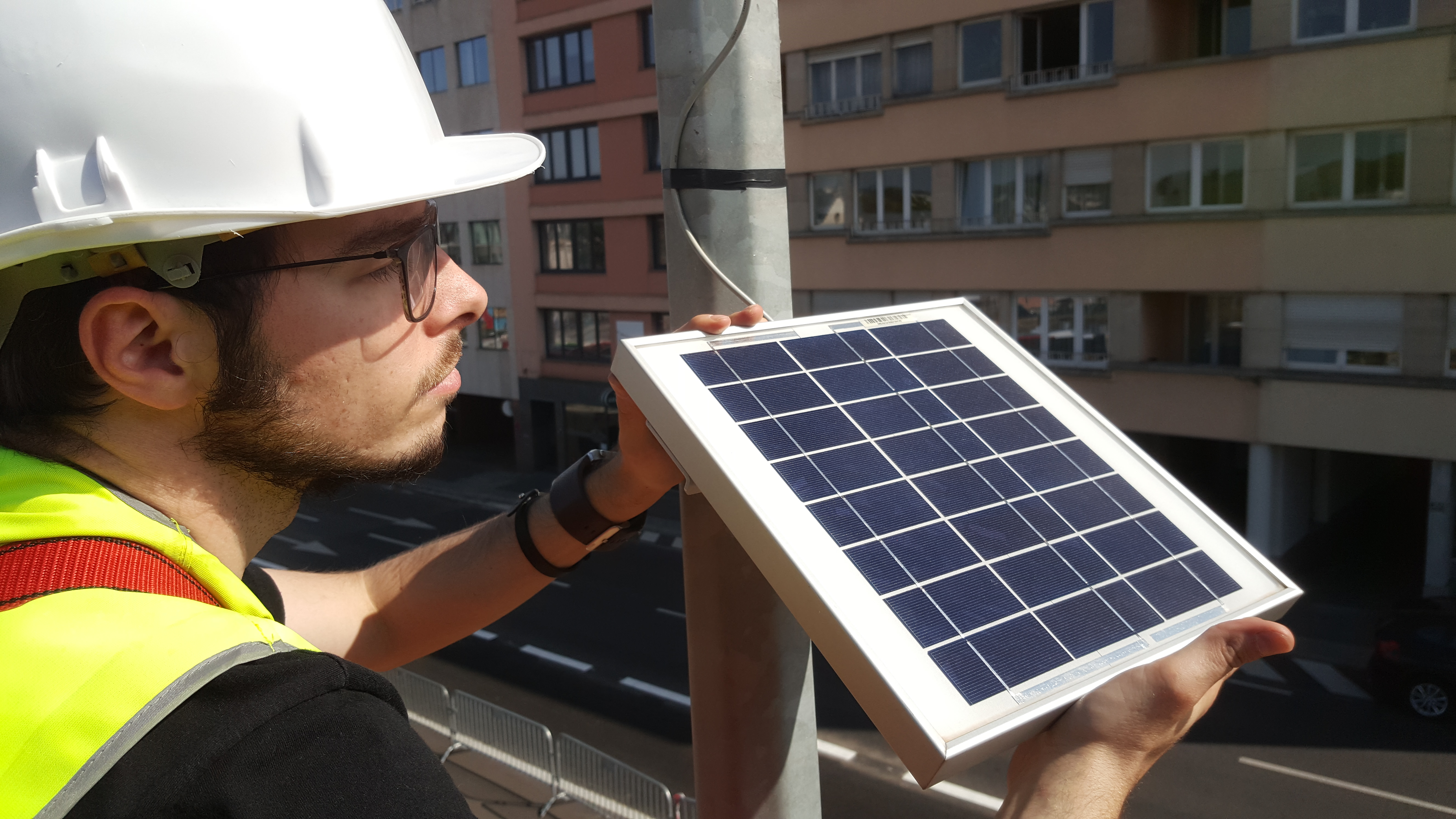 Concept Suivi de Chantier en temps réel fonctionnant à l'énergie solaire